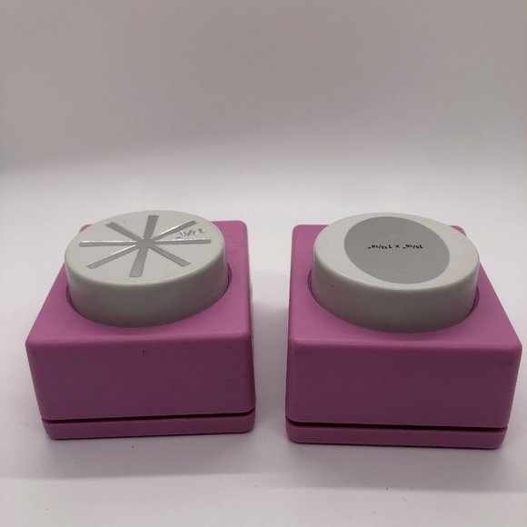 Set Of 2 Oval And Crystal Paper Punch  McGill - Picture 9 of 9